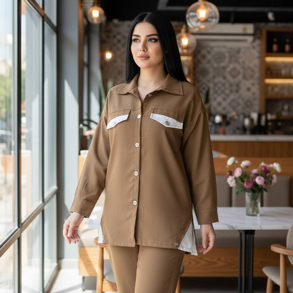 ست مانتو شلوار شیدا زنانه