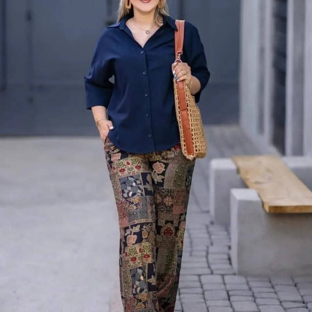 ست شومیز و شلوار زنانه مزونی
