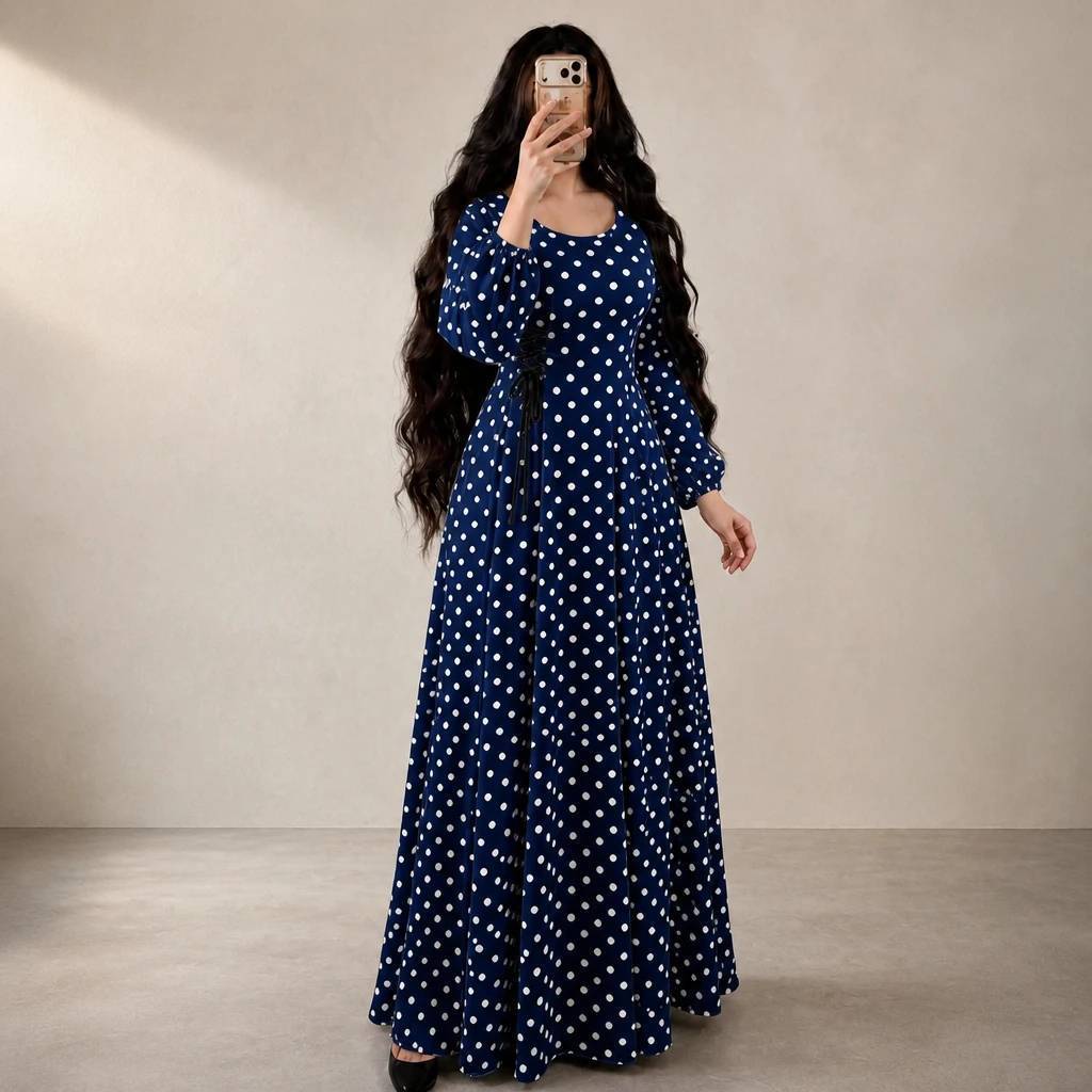 پیراهن زنانه مزونی بلند الناز