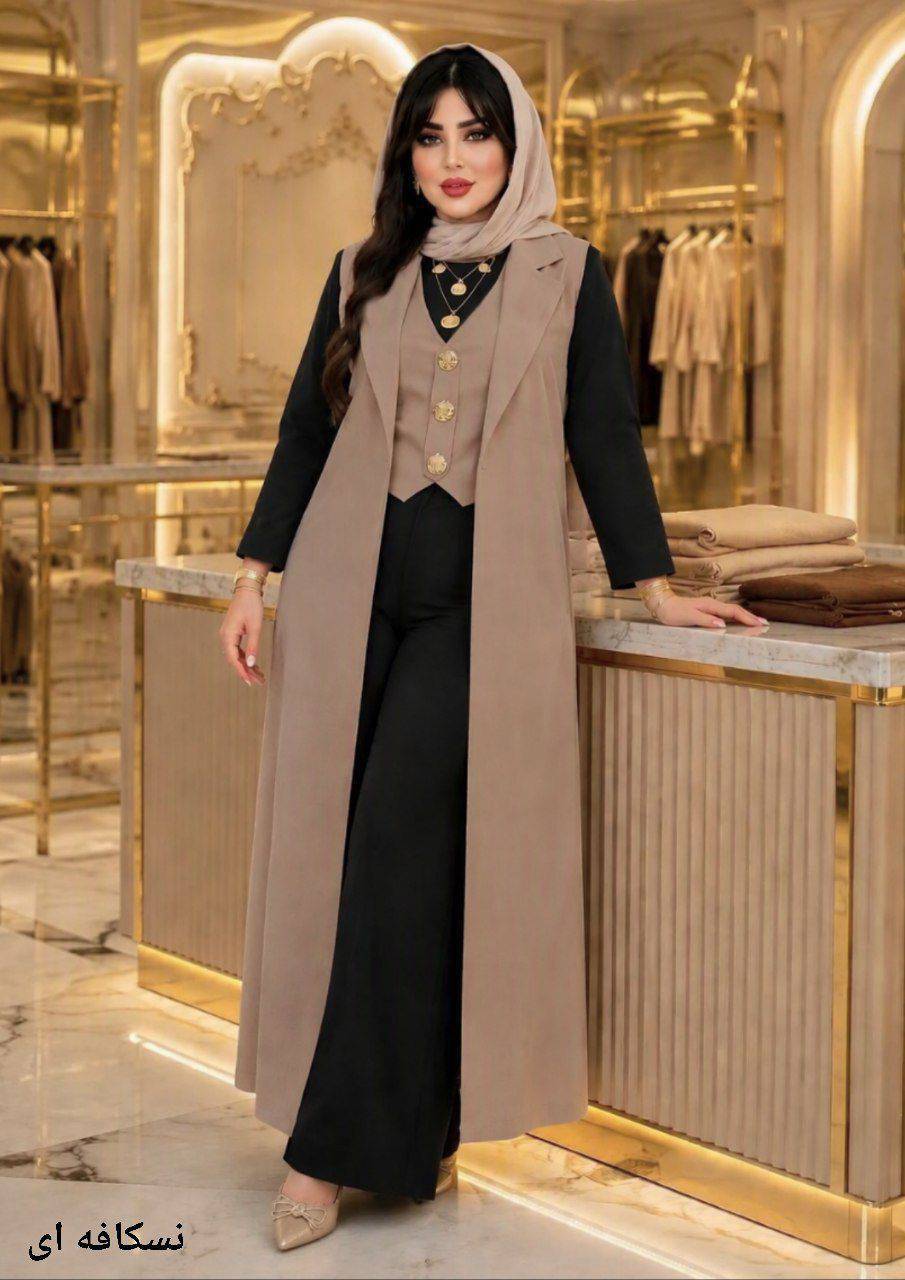 ست سه تیکه زنانه ماهگلی مزونی