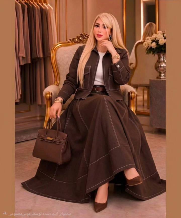 ست کت و دامن مزونی زنانه شاهدخت