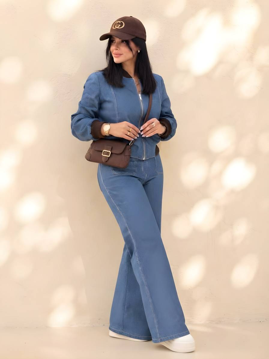 ست بامبر و شلوار زنانه مزونی خاتون